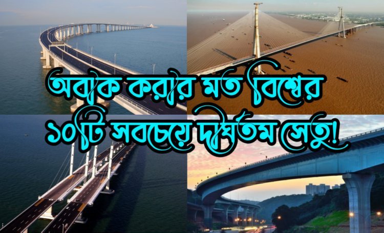 অবাক করার মত বিশ্বের ১০টি সবচেয়ে দীর্ঘতম সেতু!
